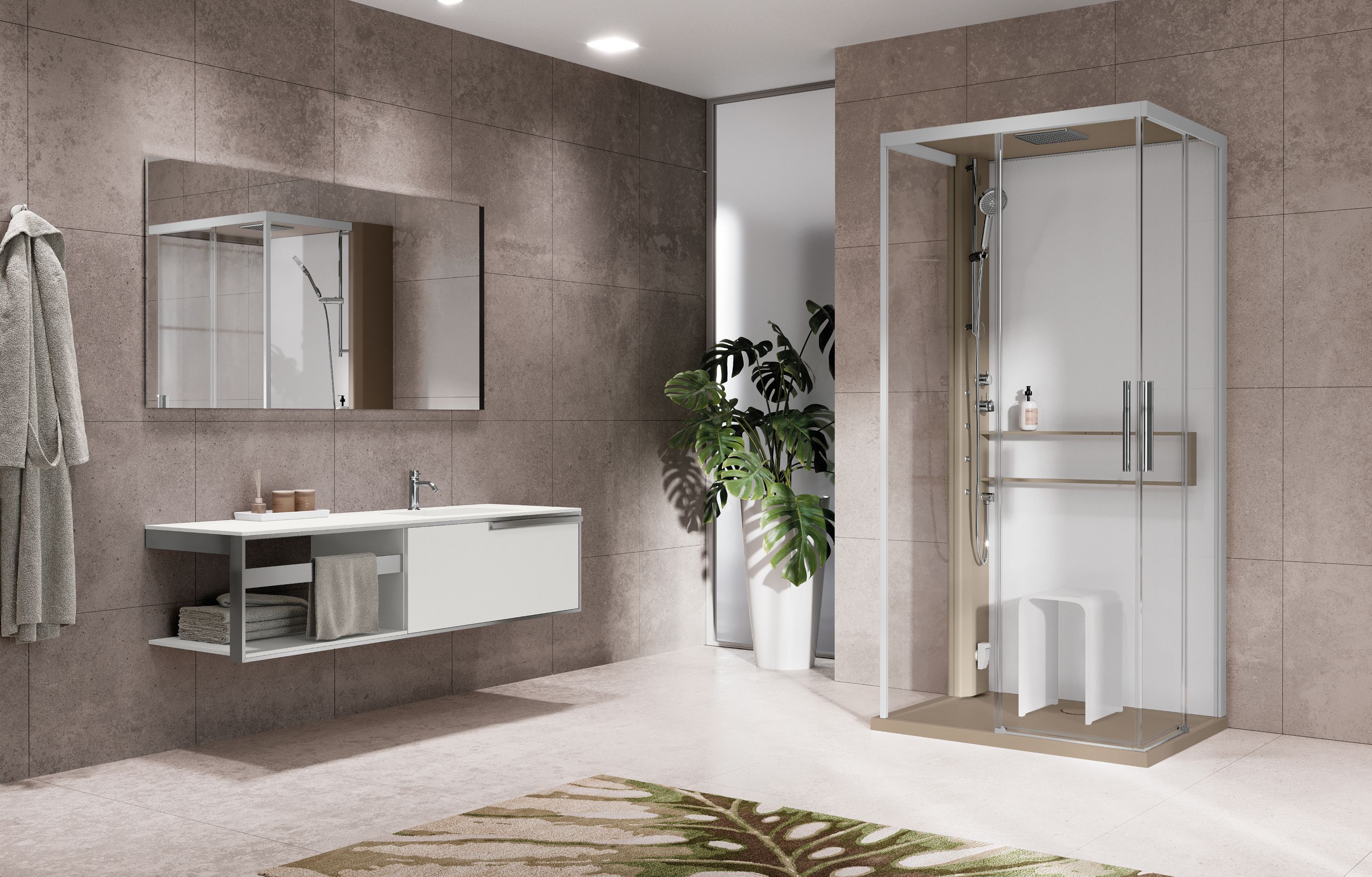 Cabines de douche - Glax 2 A+F