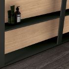 Kader zwart mat + Rovere Miele